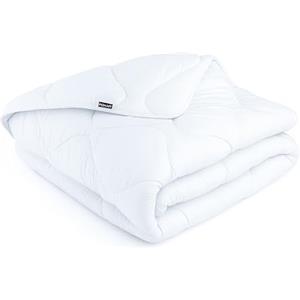 POKAR Piumone Piumino Invernale Trapuntato Matrimoniale Singolo 100% Microfibra Ipoallergenica Anti Allergico, 155 x 220 cm