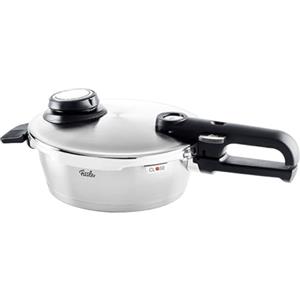 Fissler Vitavit Premium Pentola a pressione in acciaio inox 1.8 L, 18 cm, 4 livelli di cottura, incluso inserto, adatta a fornelli a induzione