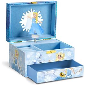 CRAZE Music Box Princess: Scatola musicale con principessa girevole, specchio e cassetto: scatola musicale per ragazze con melodia classica: regalo di compleanno e di Natale.