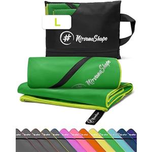 NirvanaShape Asciugamano in microfibra NirvanaShape, asciugamani in microfibra da bagno, da viaggio, da spiaggia e per lo sport (palestra, spiaggia), L 140 x 70 cm