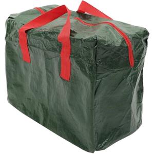 Paluplus Custodia per Decorazioni Natalizie, Misura 46x25x38 cm, Borsa Verde con Cerniera e Manici, Custodia Impermeabile, Protezione da Polvere e Umidità, Sacco per Addobbi di Natale -4345C