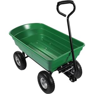 Wiltec Carrello da giardino ribaltabile, capacità 75 l, portata max 240 kg, Carretto a mano Carriola