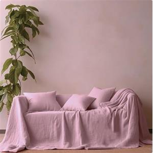 L'Emporio Casa Telo Copridivano Copriletto Tela Grossa Robusta Cotone in Panama 160X260-260x280-360x280 Misure Maxi Lenzuolo Copritutto Cotone Granfoulard Made Italy (Rosa, 260x280)