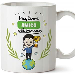 Mugffins Tazza Amico -Famiglia Mondo -Idee Regali Divertenti e Originali -Tazze di caffè eTè -