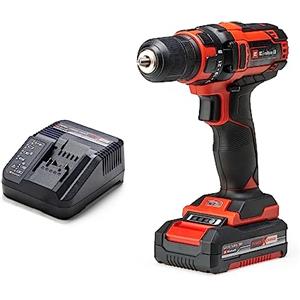 Einhell TC-CD 18/35 Li (1x1,5 Ah) Trapano avvitatore Power X-Change (18 V, Li-Ion, giri al min. 0-550, torsione 35 Nm, incl. Batteria e caricabatteria)