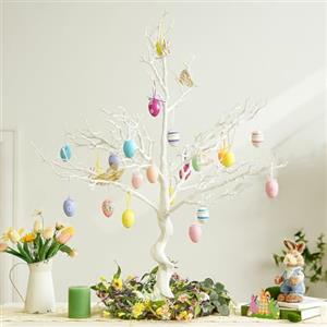 Inweder Albero Artificiali Bianchi Ramoscelli - Natale Finto Alto 105cm per Centrotavola Ornamento Esposizione Pasqua Desideri Tavola Matrimonio Decorazione Casa