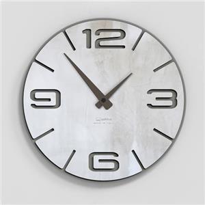Giallobus - Orologio Bilay - Simple relief - Legno Mdf - Premium 30x30‎‎cm - n.05 Dirty wall - Artigianale Made in Italy - Silenzioso - Idea regalo - Moderni doppio livello
