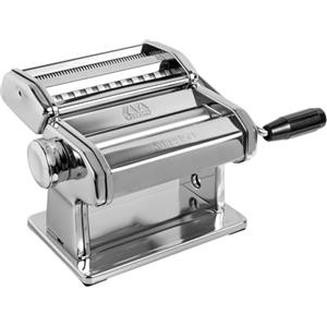 Marcato Macchina per la Pasta, Atlas 150, Pasta Maker, Sfogliatrice per Pasta Fresca, in Acciaio Cromato, per Lasagne, Fettuccine, Tagliolini, Compatibile con 11 Formati Extra, Made in Italy