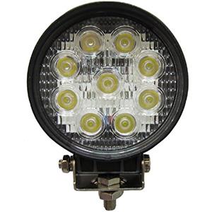 TEMPO DI SALDI Faro 27W Rotondo Faretto Led da Lavoro 9 Led da 3W di Profondità Auto Barca