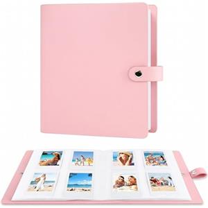 Ruibytree Album fotografico tascabile 360 per la fotocamera istantanea Fujifilm Instax Mini 12 11 9 8+ 8 99 40 EVO, per le stampanti istantanee Polaroid Snap/PIC-300/Z2300/ SocialMatic e Zip (Rosa)
