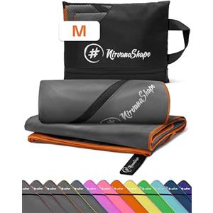NirvanaShape Asciugamano in microfibra, asciugamani in microfibra da bagno, da viaggio, da spiaggia e per lo sport (palestra, spiaggia), M 120 x 60 cm