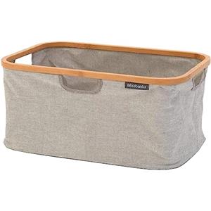 Brabantia Cesta per Panni Richiudibile - Compatta e Facile da Riporre - Piega Completamente - Grande Capacità - Rivestimento Impermeabile - Multifunzionale - Grey - 40 Litri