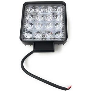 TEMPO DI SALDI Faro48W Quadrato Faretto Led Da Lavoro 16 Led Di Profondità Auto Barca, Nero, 1 Pezzo
