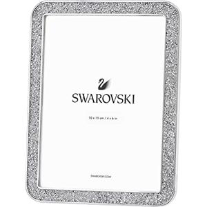 Swarovski Portaritratti Minera Piccolo in Cristallo e Metallo Argento - 17.8x12.8x10 cm