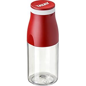 TATAY Borraccia Acqua 400 ml Urban Drink | Coperchio Bicchiere con Fascia Elastica | Ermetica, Tritan Senza BPA | Adatta a Lavastoviglie, Microonde, Frigo e Freezer | 6,7x6,7x17,3 cm, Bordeaux