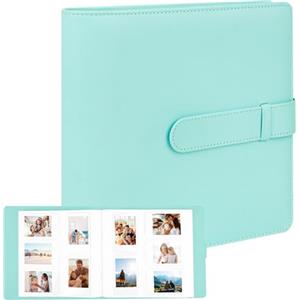 Ruibytree Album fotografico tascabile 360 per la fotocamera istantanea Fujifilm Instax Mini 12 11 9 8+ 8 99 40 EVO, per le stampanti istantanee Polaroid Snap/PIC-300/Z2300/ SocialMatic e Zip (Verde)
