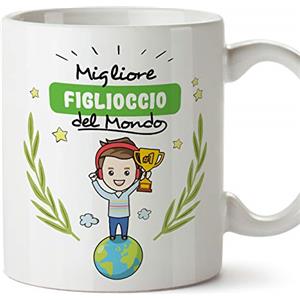 Mugffins Tazza Figlioccio -Famiglia Mondo -Idee Regali Divertenti e Originali -Tazze di caffè eTè -