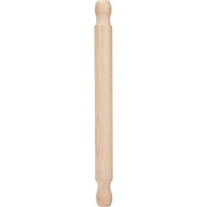 Fackelmann Zenker Mattarello in Legno di Faggio Naturale, 35cm, Pratico e Resistente da Pasticceria, per Stendere Impasti di Pizza, Pasta Fresca, Focaccia e Biscotti, Rullo da Cucina con Manici Laterali