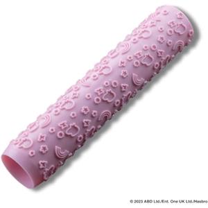 Dr. Oetker Mattarello taglia biscotti a tema Peppa Pig, materiale in plastica rigida di alta qualità, lavabile in lavastoviglie, dimensioni Ø5 x 23 cm