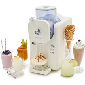 GreenPan Frost Gelatiera e Macchina Slushy, Gelato Soft Sorbetti Milkshake Frozen Yogurt, Senza Precongelamento, Pronta in 15 Min, 15-in-1, 6 Modalità, 7 Texture, Autopulente, Bianco
