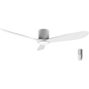 Cecotec Ventilatore da Soffitto Energysilence Aero 5400. 40W. Motore DC. Diametro 132cm. 3 Pale. Timer. 6 Velocità. Telecomando. Funzione Estate/Inverno. Design Silenzioso
