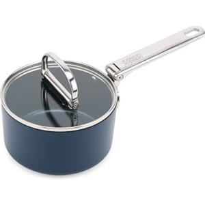 Joseph Joseph Space 15 cm (1,4 qt) pentola antiaderente con manico pieghevole e coperchio, compatibile con l'induzione