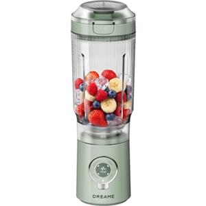DREAME PortFresh Frullatore Portatile, Base Rimovibile, Ricarica Rapida, Bicchiere 880 ml Senza BPA (Capacità 500 ml), 5 Funzioni Preimpostate, Modalità di Autopulizia, Lavabile in Lavastoviglie,Verde