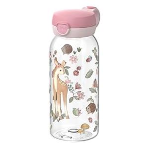 Mepal - Borraccia con coperchio a scatto Campus - Il coperchio salta premendo un pulsante - Borraccia per bambini adatta all'acido carbonico - a prova di perdite e lavabile in lavastoviglie - 600 ml