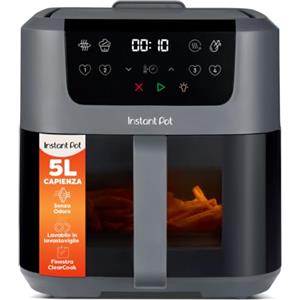 Instant Pot - Friggitrice ad aria calda Vortex Compact Truffle-Cestello da 5 l, formato famiglia, 4 in 1-Frigge ad aria calda,essicca,cuoce al forno,riscalda,rivestimento antiaderente,facile da pulire