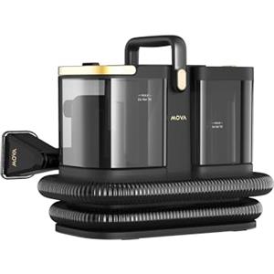 MOVA S10 Pulitore a vapore multiuso con 9 accessori, vapore surriscaldato, potenza di aspirazione di 16000 Pa, umidità residua ≤5%, elimina il 99,99% di batteri e acari, pulizia senza prodotti chimici