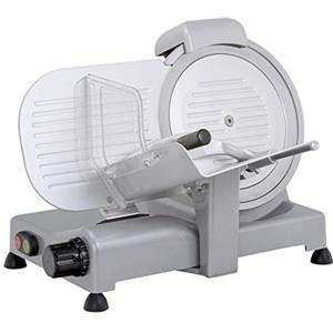 RGV Affettatrice 22 Lusso GS Silver -Ø220 mm, Motore Ventilato 140 W, Affilatoio Fisso, Lama in Acciaio Temprato, Argento
