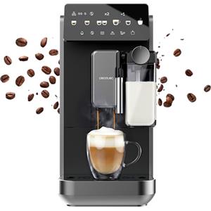 Cecotec Macchina Caffè Superautomatica con Serbatoio Latte Cremmaet Lungo Latte Art. 2230W, 19Bar, Unità Processo 20g, 7 Bevande, Schermo e Controllo Touch, Macinatura Uniforme e Precisa, Serbatoio 2L