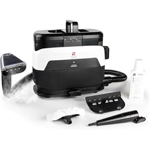 Di4 Aspiroclean Vapore 1650, Pulitore a Vapore, Potenza 1650W, Funzione Acqua Calda e Vapore, Doppio Serbatoio, Pulitore a Vapore per Divano, Tappeti, Tappezzeria e Auto, Accessori Inclusi, Lavavetri
