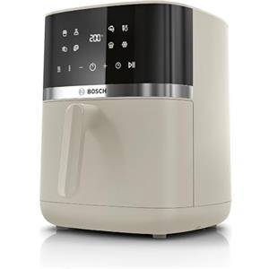 Bosch Serie 4 Friggitrice ad Aria MAF462C0, 6,1 L, 7 Programmi, Doppia Resistenza, Funzioni Defrost e Mantenimento in Caldo, Touchscreen Intuitivo, fino al 60%* Cottura Più Veloce, Beige Satinato