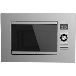 Cecotec Forno Microonde 20L da Incasso Digitale GrandHeat 2090 Built-In Steel. 800W di Potenza, 8 Funzioni, Grill 1000W, Design Acciaio, Sicuro Bimbi, Pulizia facile, Timer 95min