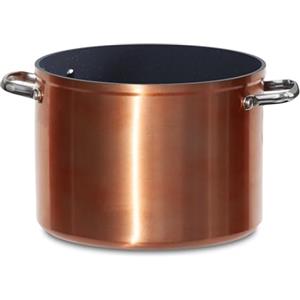 Nuwave Pentola da 7,6 litri in Ceramica Antiaderente Duralon Blue in Rame Rustico, Priva di PFAS, Compatibile con Induzione e Forno, Lavabile in Lavastoviglie, Manici Freschi e Resistente ai Graffi