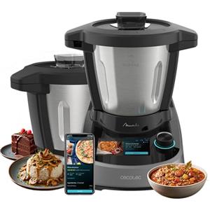 Cecotec Robot da Cucina Multifunzione Mambo Touch con Caraffa Habana Pro. 37 Funzioni, con Distributore di Alimenti, Schermo Touch, App Mambo, 3.3L, Bilancia, Autopulizia, Caraffa Ceramica
