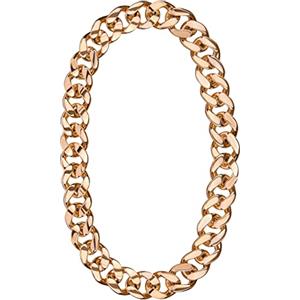 BALINCO CATENA D'ORO ESTREMAMENTE SPESSA | Rapper | Oro | Catena da gangster - look ricco d'oro - perfetta da sfoggiare a carnevale e in occasione di feste in maschera