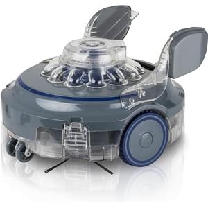 Gre RBR120 - Wet Runner Xpert Robot Wireless per Piscine fino a 60 m2 con Fondo Piatto. Pulitore Elettrico per Piscine con 120 Minuti di Autonomia
