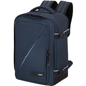 American Tourister Take2Cabin - Borsa da cabina Ryanair 25 x 20 x 40 cm, 24 L, 0,50 kg, Bagaglio a mano, Zaino aereo S Underseat, Blu (Dark Navy)