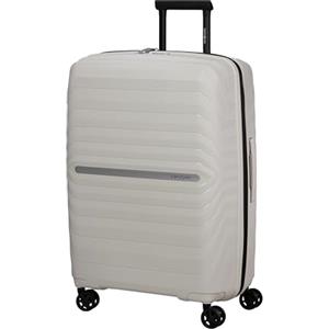 Samsonite Neo Flux - Spinner M, Valigia espandibile, 68 cm, 86/96 L, Beige (Warm Neutral)