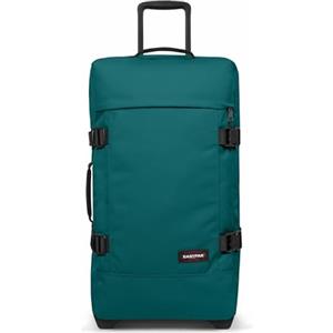 Eastpak Tranverz M Valigia Media 78L (67 x 35,5 x 30 cm), Bagaglio a Ruote, Valigia Leggera e Resistente con Doppio Scomparto, Manico Telescopico e Serratura TSA - PEACOCK GREEN