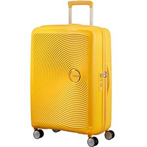 American Tourister Soundbox - Trolley M Espandibile Valigia, 67 cm, 71.5/81 L, Giallo (Golden Yellow)