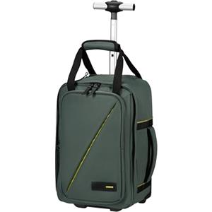 American Tourister Take2Cabin - Borsa da cabina Ryanair 40 x 25 x 20 cm, 20 L, 1,40 kg, Zaino con ruote, Bagaglio a mano, Zaino aereo S Underseat, Verde (Dark Forest)