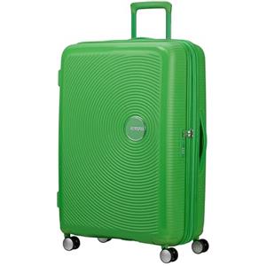 American Tourister Soundbox - Valigia Grande Rigida, 77 cm - Trolley con 4 Ruote, Serratura TSA, Espandibile & Leggera, 97/110L, (Grass Green)