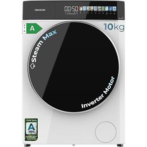 Cecotec Lavatrice 10 Kg Carica Frontale Bolero DressCode 10900 Inverter FullColor A Max. 2000W, 1400rpm, 11 Programmi, Motore Inverter Plus, Classe A, SteamMax, Schermo FullColor di 10.3"