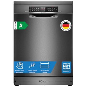 Bosch SMS6ECC12E Serie 6 Lavastoviglie 14 coperti Acciaio Nero Classe A