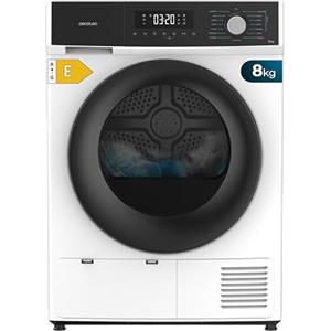 Cecotec Asciugatrice 8 Kg Pompa di Calore Bolero Dresscode Dry 8330. Classe A++, 15 Programmi, Funzioni come Asciugatura Automatica, Stiratura Facile, Stop&Go, Avvio Ritardato, KidLock, Bianco