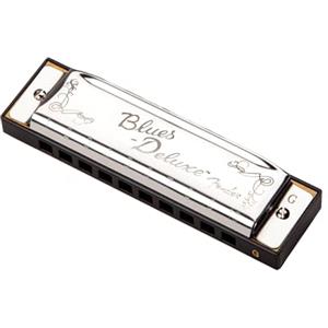 Fender Blues Deluxe Armonica, Chiave di G, 10 Fori, Cromata in Nichel, Include Custodia