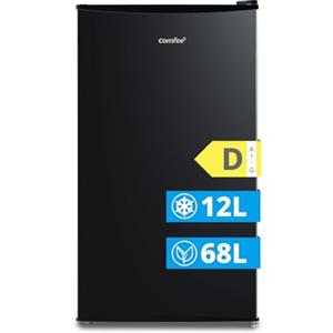 COMFEE' RCD80WH3(E) Frigo 80L con Congelatore, Inverter Silenzioso, Nero